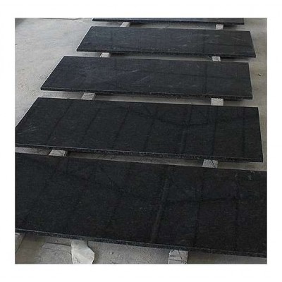 High polished Angola black granite stone  decoration material